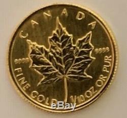 1/10 oz 1990 Canadian Gold Maple