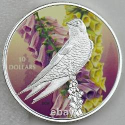 1/2 Oz Silver Coin 2017 $10 Canada Birds Among Nature's Colors Purple Marin
