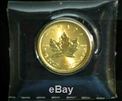 1-2017 Canadian 1/20 Oz. 9999 Gold Coin BU in Mint Sleeve Item #1
