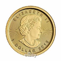 1/20oz Canadian Gold Maple Leaf Coin. 9999 Fine1/20 oz year 2019