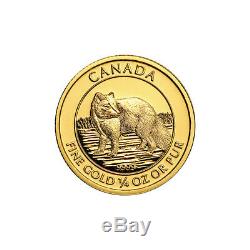 1/4 oz 2014 Canadian Arctic Fox Gold Coin