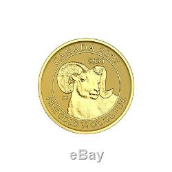 1/4 oz 2017 Canadian Big Horn Sheep Gold Coin
