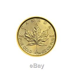 1/4 oz 2019 Canadian Maple Leaf Gold Coin