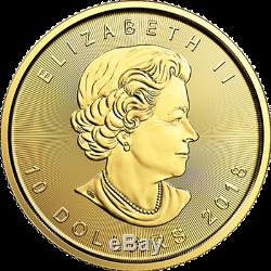 1/4 oz 2019 Gold Maple Leaf Coin RCM. 9999 Au Royal Canadian Mint