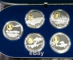 $1 Canadian 1 Oz. 925 Fine Silver $20 Silver Planes Canada Proof World Coin Lot