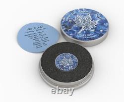 1 Oz Silver Coin 2022 Canada $5 Maple Leaf Seasons February Bejeweled Insert