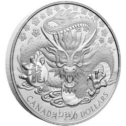 1 kilo 2024 Lunar Year of The Dragon Silver Coin Royal Canadian Mint