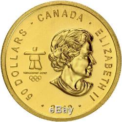 1 oz 2010 Canadian Olympic Hockey Gold Coin