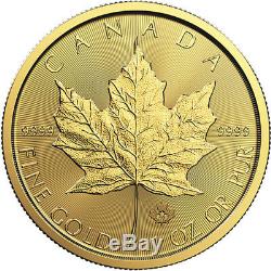 1 oz 2019 Gold Maple Leaf Coin RCM. 9999 Gold Royal Canadian Mint