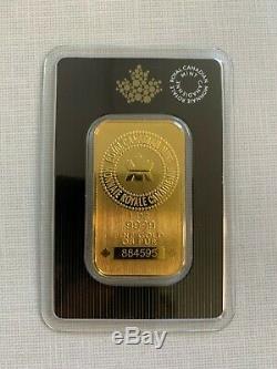 1 oz 2020 Gold Bar New Design RCM. 9999 Au Royal Canadian Mint