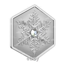 1 oz 2023 Snowflake Shaped Coin Royal Canadian Mint