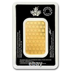 1 oz Gold Bar Royal Canadian Mint (New Style, In Assay)