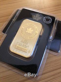 1 oz. Gold Bar Royal Canadian Mint RCM. 9999 Fine in Assay from Canada