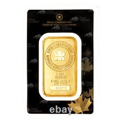 1 oz Old Style Gold Bar Royal Canadian Mint