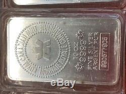 10 Oz Silver Bar Rcm Royal Canadian Mint. 9999 Fine Argent Pure Lingot