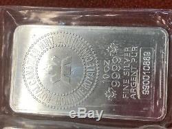 10 Oz Silver Bar Rcm Royal Canadian Mint. 9999 Fine Argent Pure Lingot