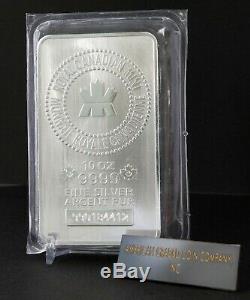10 oz- Royal Canadian Mint. 9999 Silver Issue Bar -10 OZ-Plastic Sealed