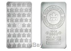 10 oz Royal Canadian Mint Silver Bar. 9999 No Reserve! New in Plastic Sleeve