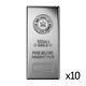 10 X 100 Oz Silver Bar Royal Canadian Mint