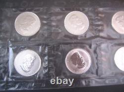 10 x 2008 Canada S$5 Vancouver 2010 Olympic 1 oz. 9999 Silver Coin original RCM