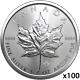 100 Oz 100 X 1 Oz 2019 Silver Maple Leaf Coin Rcm. 9999 Ag