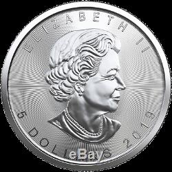 100 oz 100 x 1 oz 2019 Silver Maple Leaf Coin RCM. 9999 Ag