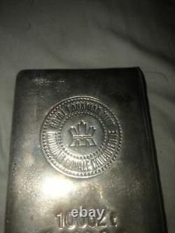 100 oz Silver Bar Minted Royal Canadian mint