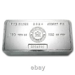 100 oz Silver Bar RCM (Vintage) SKU #22218