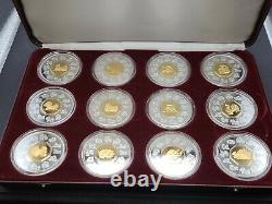 12 Year Set 1998-2009 Canada 15 Dollar Silver Lunar Year Coins