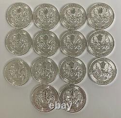 (14) 2020 2oz Creatures of the North, Kraken. 9999 Silver Coins in Original Tube
