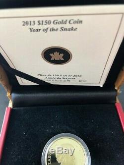 18-karat Gold Coin Year of the Snake Mintage 2500 (2013)