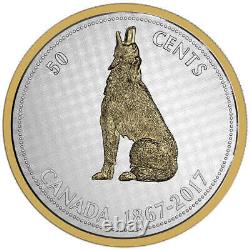 1867-2017 50c Big Coin Series Wolf 5oz. Pure Silver Coin Royal Canadian Mint