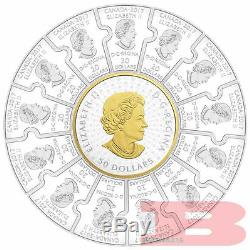 1867-2017 Puzzle Coin Canada150 Confederation $310 1/2-Kilo PureSilver Proof