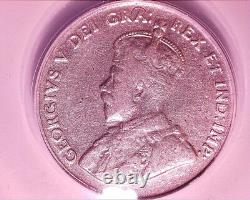 1925 5¢ Canada (Nickel) Semi Key Coin ANACS VF-20 King George V