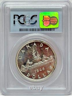 1948 Canada $1 PCGS Choice Mint State -63 Attractive Bright & Lustrous Key Date