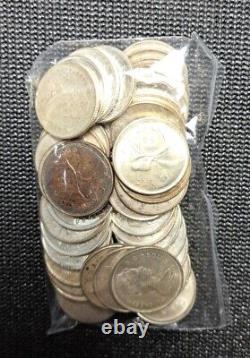 1968 Canada Silver 25 Cents $10.00 Face Value 40 Coins 50%