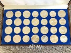 1976 Montreal Olympic Sterling Silver Set-canadian-complete Set Of 28 Coins
