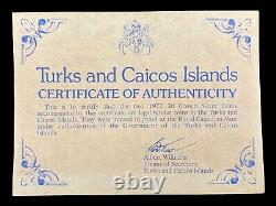 1977 Turks & Caicos Islands 20-Crown Silver 2-Coin Set Royal Canadian Mint