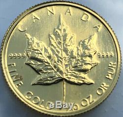 1982 Canada Maple Leaf 1/10 oz. 9999 Fine Gold Wow in AirTite