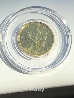 1982 Canada Maple Leaf 1/10 oz. 9999 Fine Gold Wow in AirTite