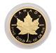 1989 Canada 1/4 Oz. 9999 Fine Gold Maple Leaf Proof Coin 10 Year Anniversary