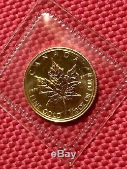 1993 Canada 1/10 oz Fine Gold Maple Leaf $5 Coin Mint Sealed
