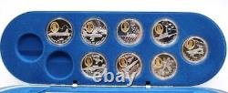 1995-1999 Canada Aviation Series Two 8 out of 10 $20 coins In Deluxe Case