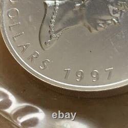 1997 Canada $5 Silver Maple Leaf. 9999 Pure 1oz RCM SEAL REMARKABLE SALE PRICING