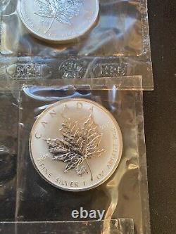 1998-2009 Maple Leaf Privy 11-1 oz Silver Coin Lunar Serie- Read Description
