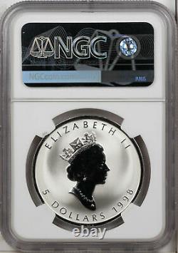 1998 Canada 5$ Maple Leaf Titanic Privy Ngc Sp 69 Silver Finest Known