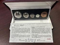 1998 Royal Canadian Mint 90th Anniversary Silver Proof Coin Set