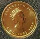 1999 Canadian Gold Privy Maple Leaf 1/10 Oz (ans 20 Years)