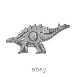 2 oz 2022 Dinosaurs of North America Stegosaurus Silver Coin Royal Canadian M