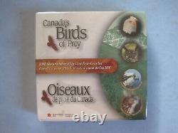 2000 Royal Canadian Mint Box Set 4 Canada's Birds Of Prey 50 Cent Pieces Sealed
